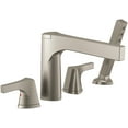 thumbnail image 1 of Delta Zura Roman Tub with Hand Shower Trim, Stainless, 1 of 9