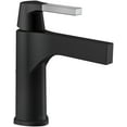 thumbnail image 1 of Delta Zura Single Handle Bathroom Faucet, Chrome / Matte Black, 1 of 5