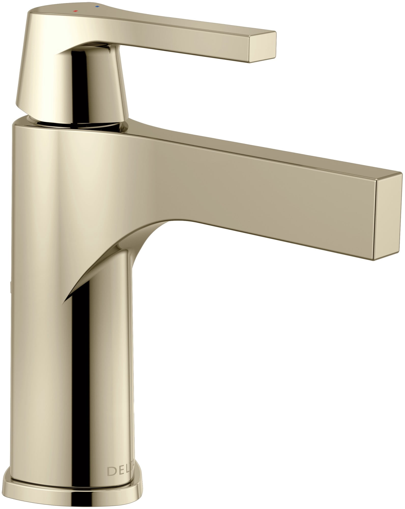 Delta Zura Single Handle Bathroom Faucet, Polished Nickel
