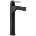 thumbnail image 1 of Delta Zura Single Handle Vessel Bathroom Faucet, Chrome / Matte Black, 1 of 2