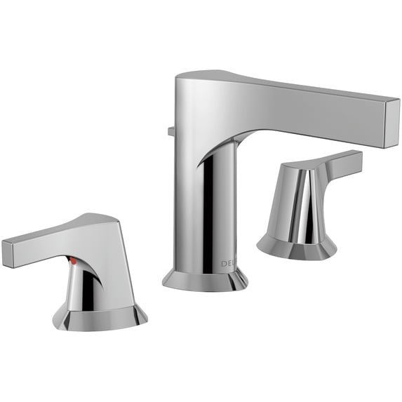Delta Zura Two Handle Widespread Bathroom Faucet, Chrome
