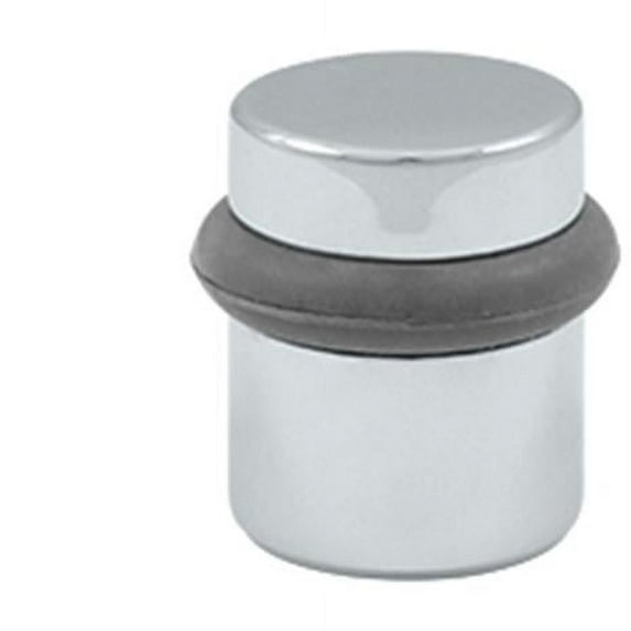 Deltana 1.5 in. Round Universal Floor Bumper - Bright Chrome - Solid