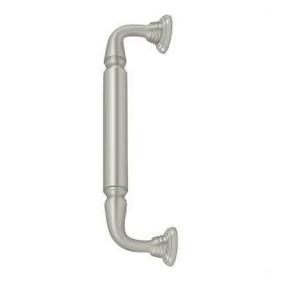 Deltana DP2578U15 10 in. Door Pull with Rosette, Satin Nickel - Solid