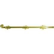 Deltana 18SB5 18" Surface Bolt; Heavy Duty; Antique Brass Finish