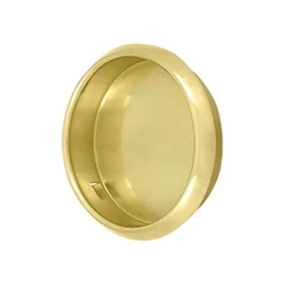 Deltana 2.12 in. Diameter Round Flush Pull - Bright