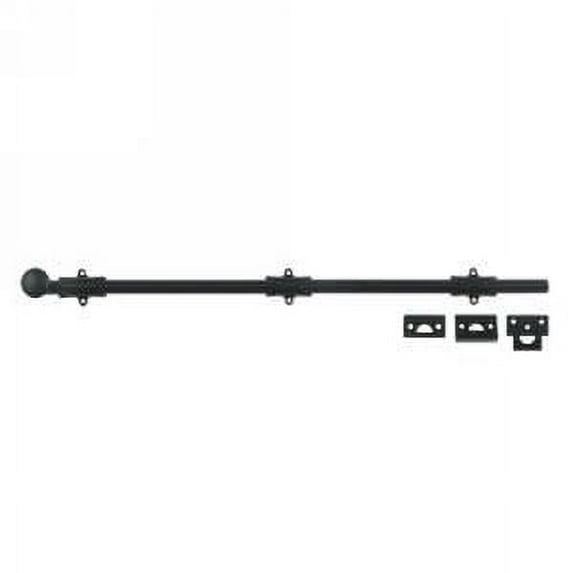 Deltana 24SB19 24" Surface Bolt; Heavy Duty; Black Finish