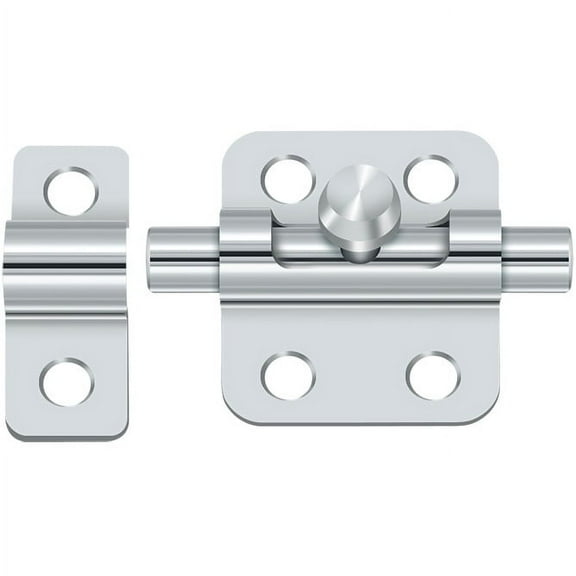 Deltana 2BBU26 2" Barrel Bolt; Bright Chrome Finish
