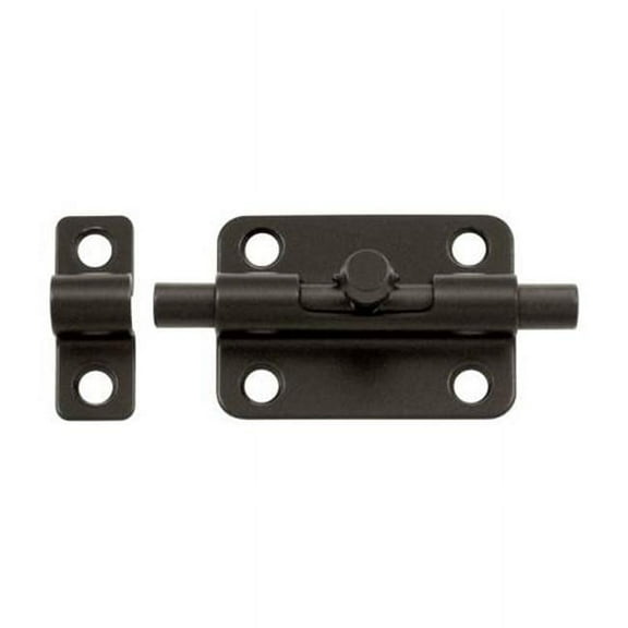 Deltana  3 in. Barrel Bolt - Oil Rubbed Bronze - Solid Brass