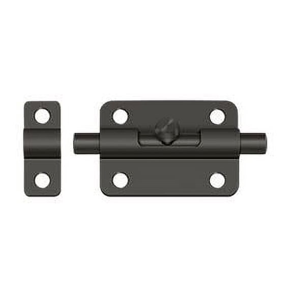 Deltana 3BBU10B 3" Barrel Bolt; Oil Rubbed Bronze Finish