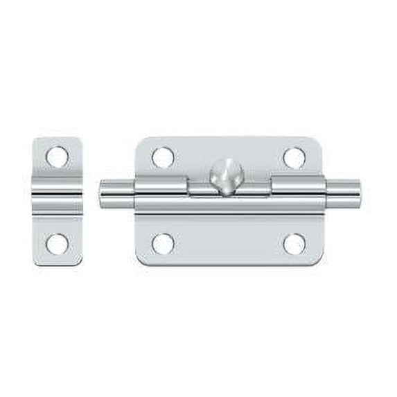 Deltana 3BBU26 3" Barrel Bolt; Bright Chrome Finish