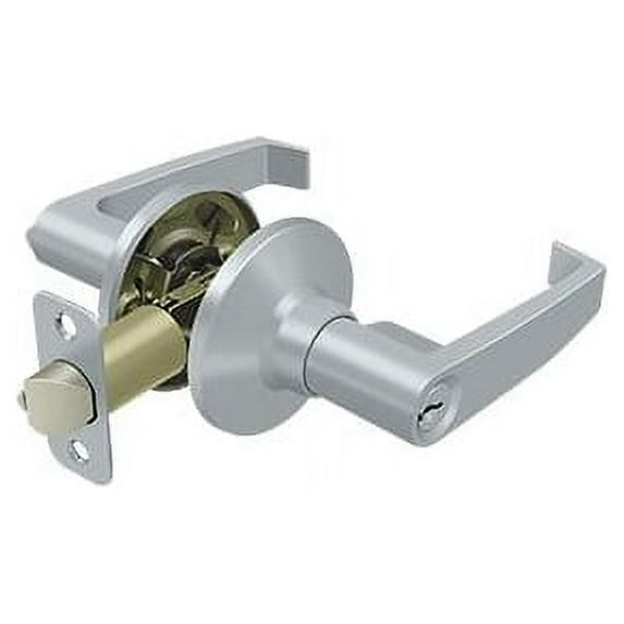 Deltana 6431-26D Linstead Home Series Indoor Door Leverset Single Cylinder Brushed Chrome