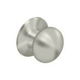 thumbnail image 1 of Deltana 6904D-15 Portland Home Series Mushroom Door Knobset Dummy Brushed Nickel, 1 of 2