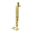 thumbnail image 1 of Deltana 6FBRCR003 6" Flush Bolt; Heavy Duty Round; Lifetime Brass Finish, 1 of 2