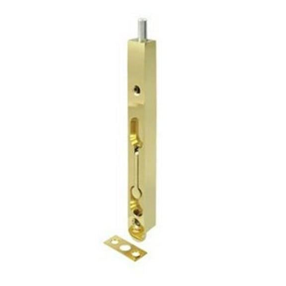 Deltana  7 in. Flush Bolt Zinc, Antique Brass