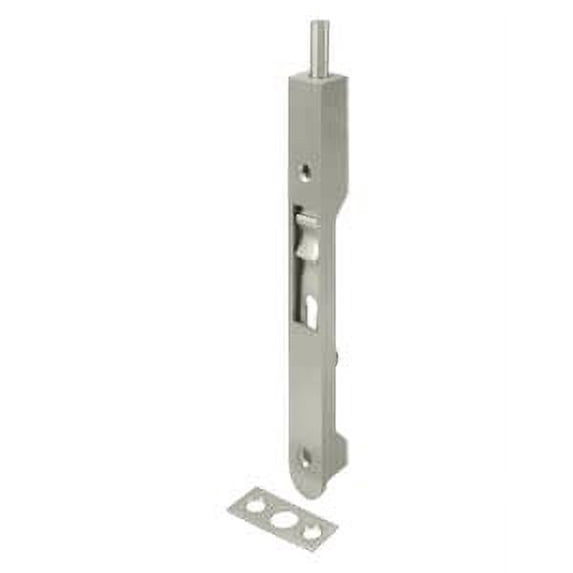 Deltana 7FBR15 7" Flush Bolt; Heavy Duty; Satin Nickel Finish