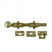 Deltana 8SB5 8" Surface Bolt; Heavy Duty; Antique Brass Finish