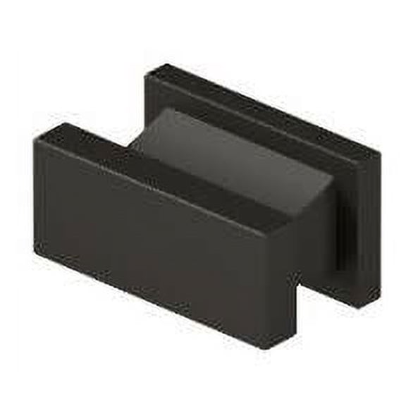 Deltana AN138U10B Contemporary Knob, Anvil, 3/4" x 1-1/2" x 7/8" in Oil-rubbed Bronze