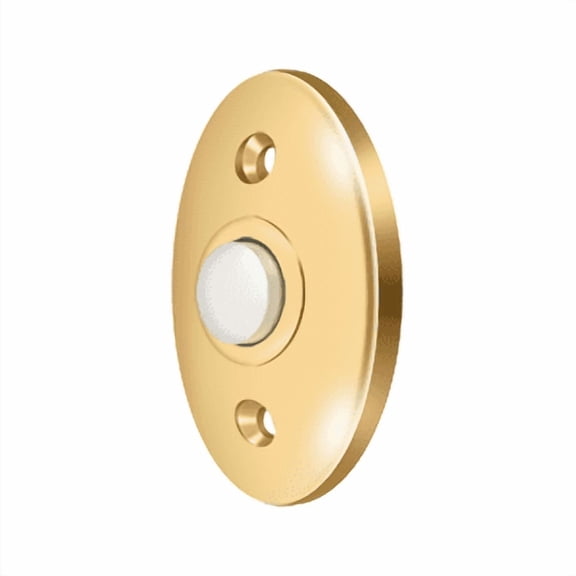 Deltana BBC20CR003 2-3/8" Height X 1-5/8" Width Standard Oval Bell Button Lifetime Polished Brass