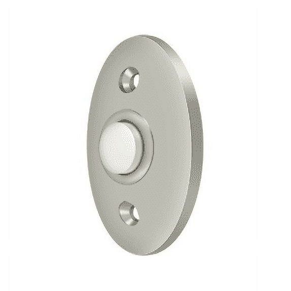 Deltana BBC20U15 2-3/8" Height X 1-5/8" Width Standard Oval Bell Button Satin Nickel