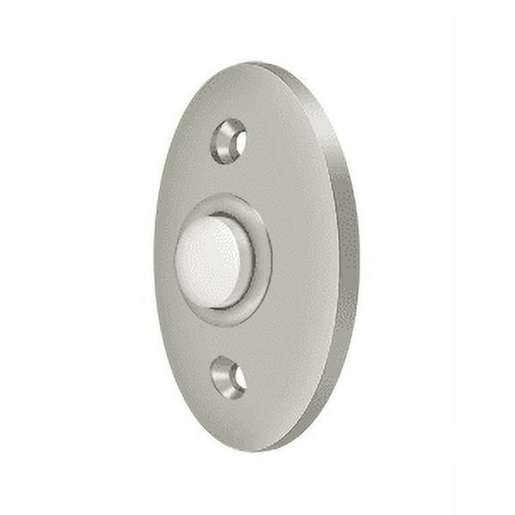 Deltana BBC20U15 2-3/8" Height X 1-5/8" Width Standard Oval Bell Button Satin Nickel