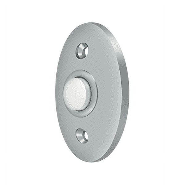 Deltana BBC20U26D 2-3/8" Height X 1-5/8" Width Standard Oval Bell Button Brushed Chrome