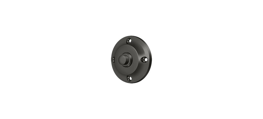 Deltana BBR213U10B Round Contemporary Bell Button, Oil Rubbed Bronze - Solid