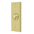 thumbnail image 1 of Deltana BBS333U3 3-1/4" Height X 1-1/4" Width Contemporary Rectangular Bell Button Polished Brass, 1 of 2