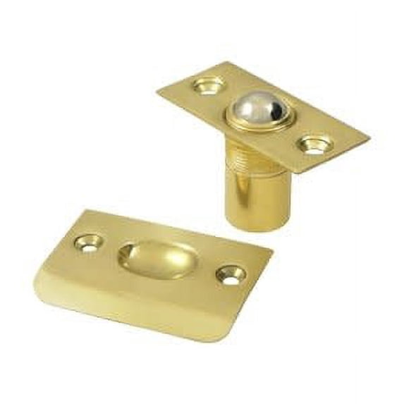 Deltana BC218U3 Ball Catch; Bright Brass Finish