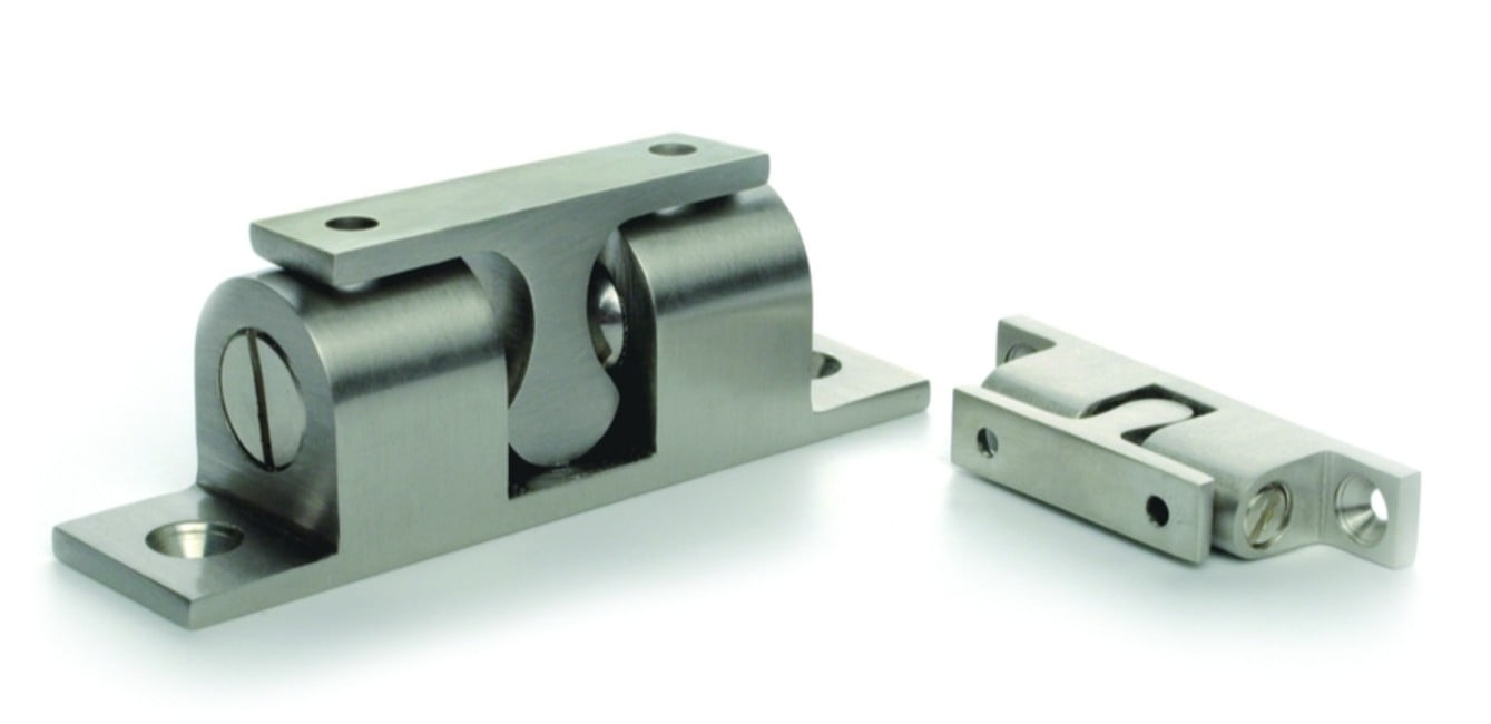 Deltana BTC30U15 Ball Tension Catch 3" x 3/4"; Satin Nickel Finish