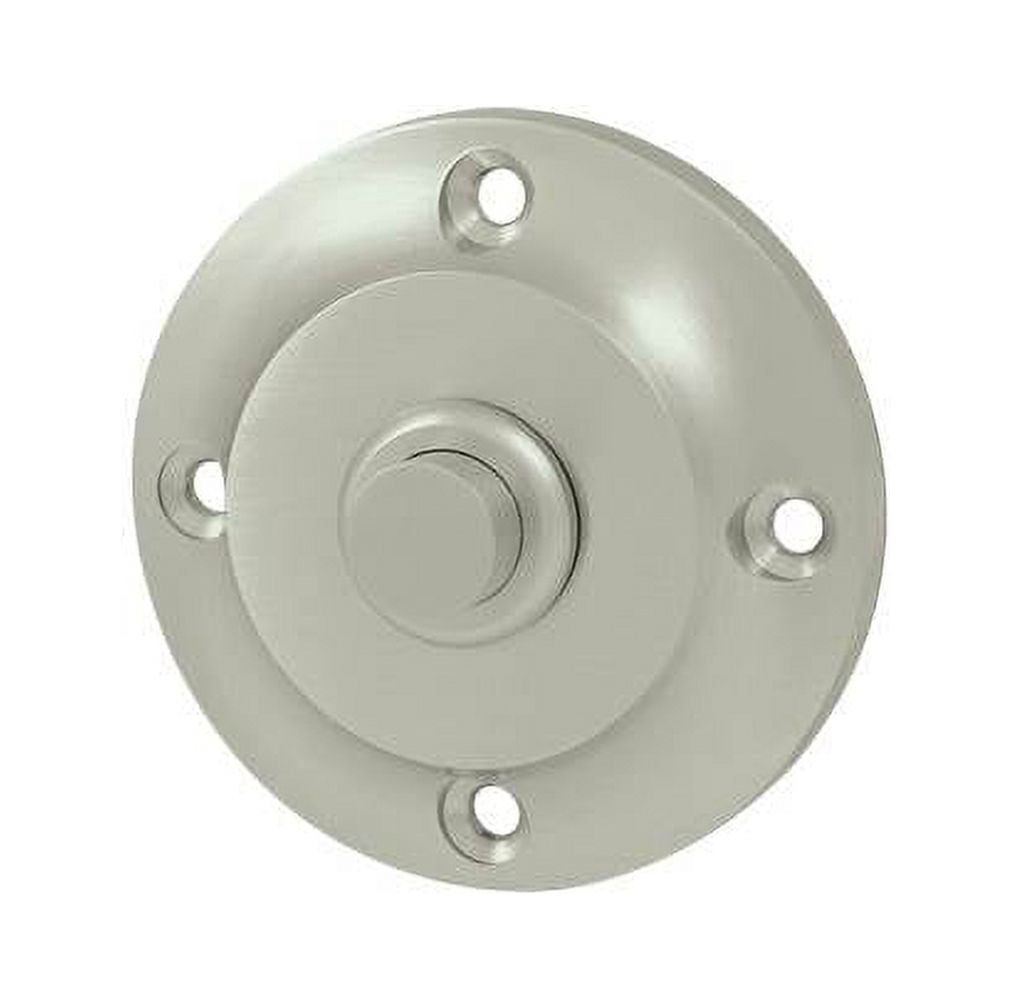 Polished Brass Round Contemporary Doorbell Button