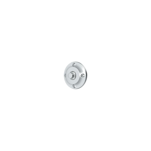Deltana BBR213U26 Bell Button, Round Contemporary in Polished Chrome