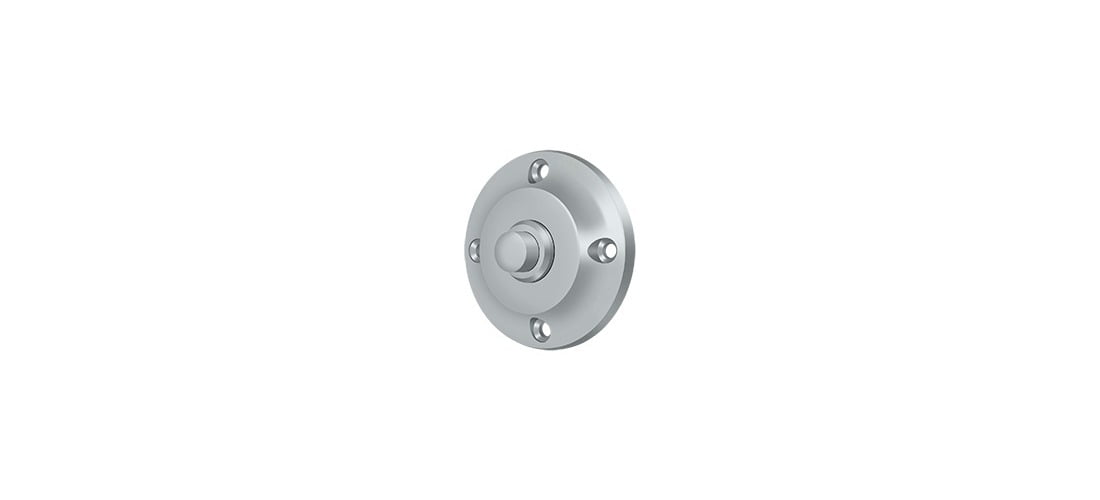 Deltana BBR213U26D Bell Button, Round Contemporary in Brushed Chrome