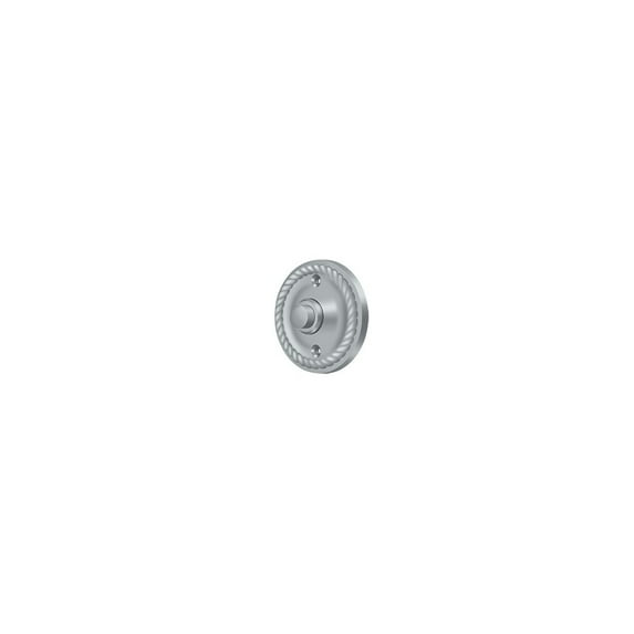 Deltana BBRR213U26D Bell Button, Round with Rope in Brushed Chrome