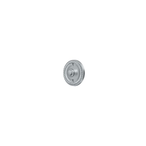 Deltana BBRR213U26D Bell Button, Round with Rope in Brushed Chrome