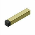 thumbnail image 1 of Deltana BDSS40U3-UNL 4" Length Modern Square Baseboard Bumper Unlacquered Brass, 1 of 2
