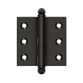 thumbnail image 1 of Deltana CH2020U10B 2" x 2" Hinge; with Ball Tips; Oil Rubbed Bronze Finish, 1 of 2