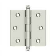 Deltana CH2525U14 2-1/2" x 2-1/2" Hinge; with Ball Tips; Bright Nickel Finish