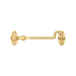 Deltana CHK4CR003 Cabin Swivel Hooks, 4" in PVD Polished Brass