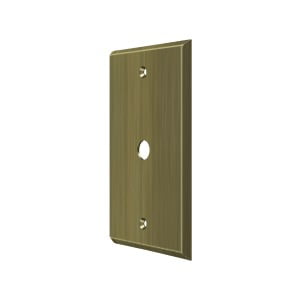 Deltana CPC4764U5 Switch Plate Cover 1 Cable Antique Brass