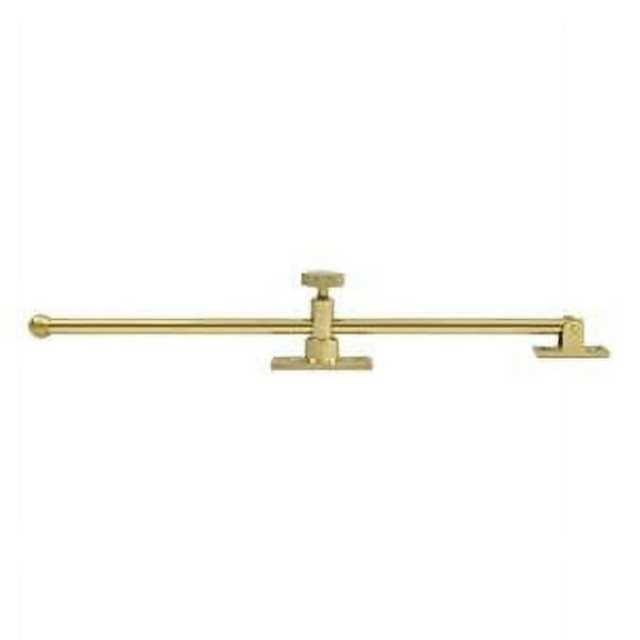 Deltana CSA12U3 12" Casement Stay Adjuster; Bright Brass Finish