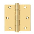 thumbnail image 1 of Deltana CSB35-R Square Solid Brass Hinge in PVD - 3.5 x 3.5 in., 1 of 2