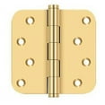 thumbnail image 1 of Deltana CSB44R5-RZ Zig Zag Solid Brass 4-Inch x 4-Inch x 5/8-Inch Radius Hinge, 1 of 2