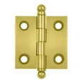 thumbnail image 1 of Deltana CH1515CR003 1-1/2" x 1-1/2" Hinge, w/ Ball Tips in PVD Polished Brass, 1 of 2