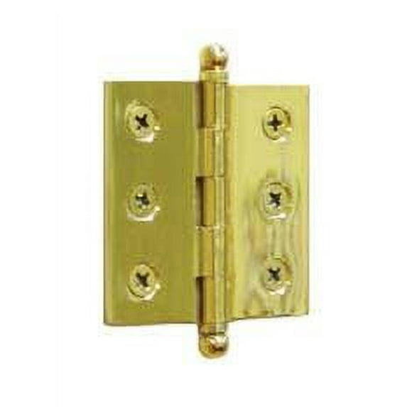 Deltana CH3025CR003 3" x 2-1/2" Hinge, w/ Ball Tips in PVD Polished Brass