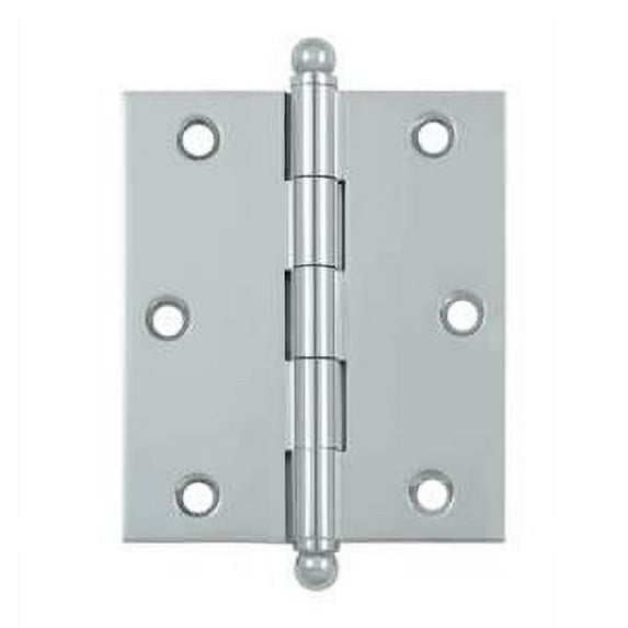 Deltana CH3025U26 3" x 2-1/2" Hinge, w/ Ball Tips in Polished Chrome