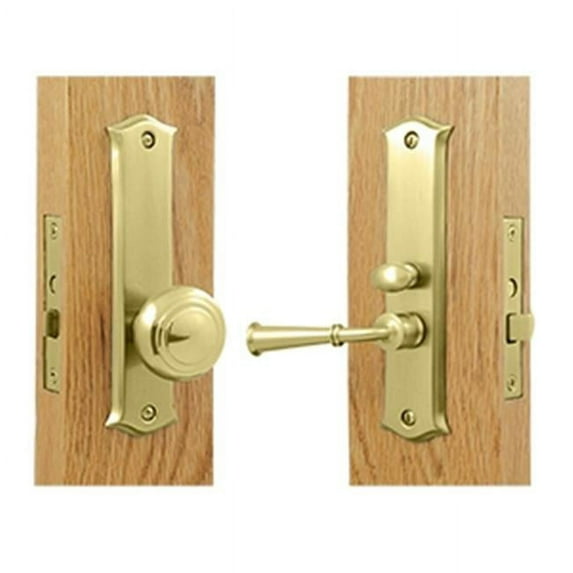Deltana Classic Storm Door Latch with Mortise Lock - Bright