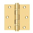 thumbnail image 1 of Deltana CSB35BB 3-1/2" x 3-1/2" Square Hinge, Ball Bearings in PVD Polished Brass, 1 of 2