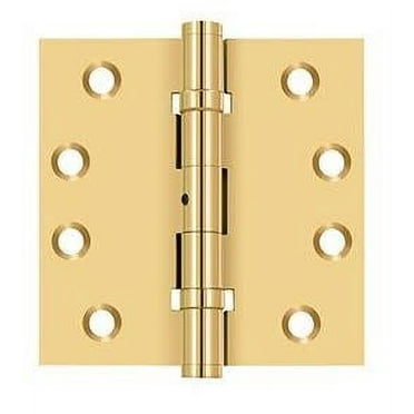 Deltana Csb44bn 4 X 4 Ball Bearing Square Corner Full Mortise Hinge - Brass