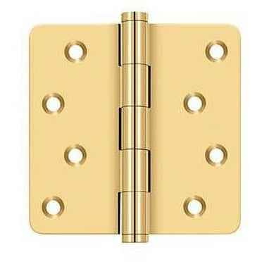 Deltana Csb44r4-Rz 4" X 4" Plain Bearing 1/4" Radius Corner Full Mortise Door Hinge -