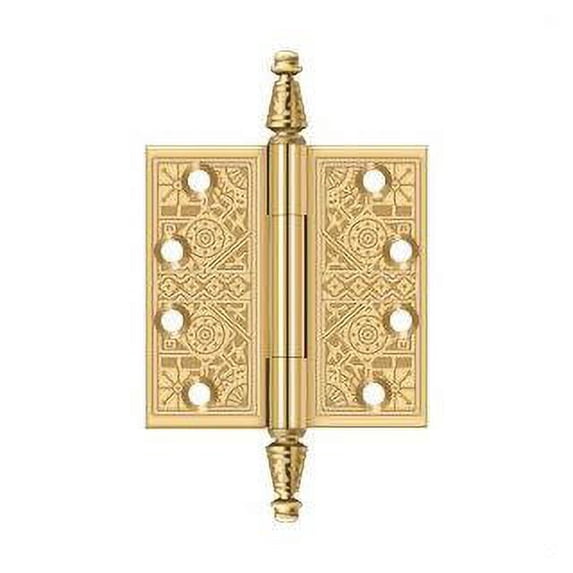 Deltana Csbp44 4 X 4 Ball Bearing Square Corner Full Mortise Hinge - Brass
